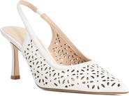 Dune London Corfu Perforated Slingback Pump