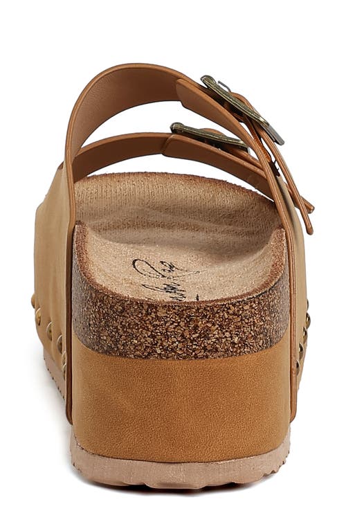 London Rag Impala Stud Platform Sandal In Tan