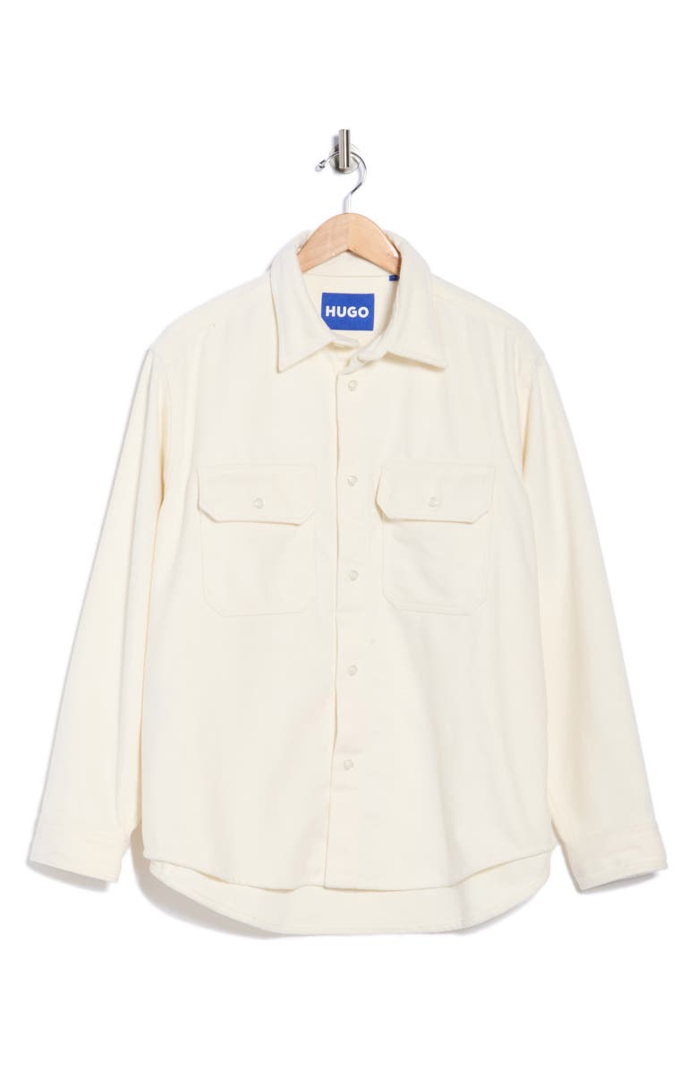 HUGO Ebolt Snap Jacket, Alternate, color, Whisper White