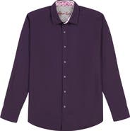 Robert Graham Odyssey Geo Jacquard Stretch Cotton Button-Up Shirt