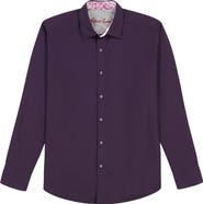 Robert Graham Odyssey Geo Jacquard Stretch Cotton Button-Up Shirt