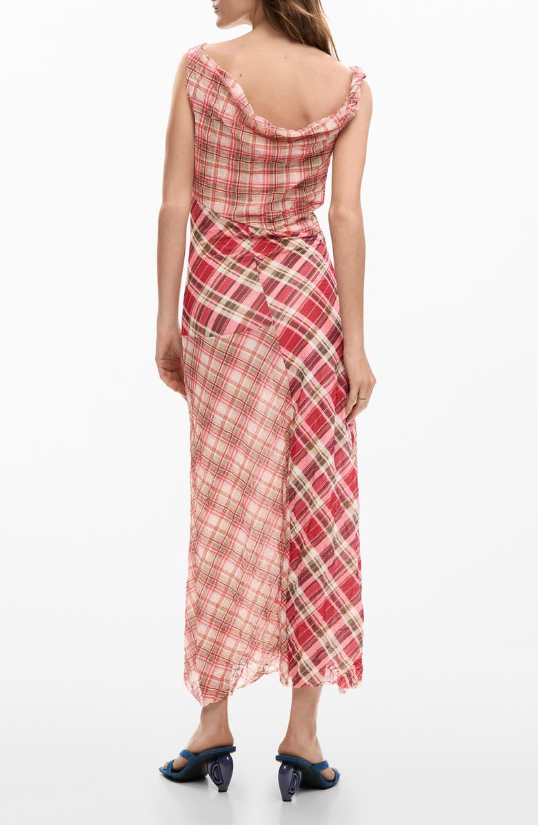 Desigual Print Sleeveless Flare Maxi Dress, Alternate, color, Burgundy