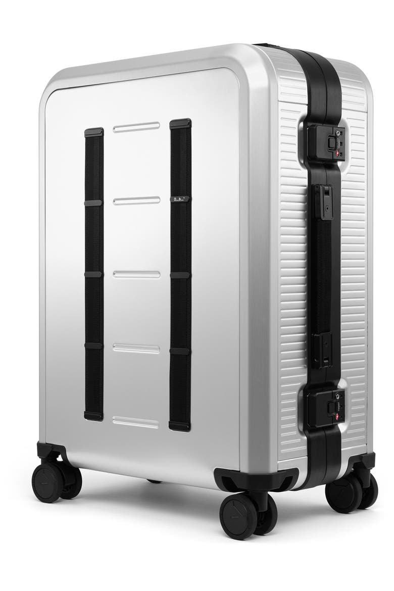 Ramverk Alu 26" Medium Checked Spinner Luggage, Main, color, Silver / Onyx