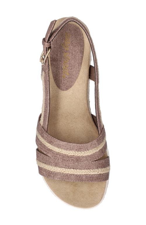 EASY STREET EASY STREET MEL ESPADRILLE SLINGBACK PLATFORM WEDGE SANDAL