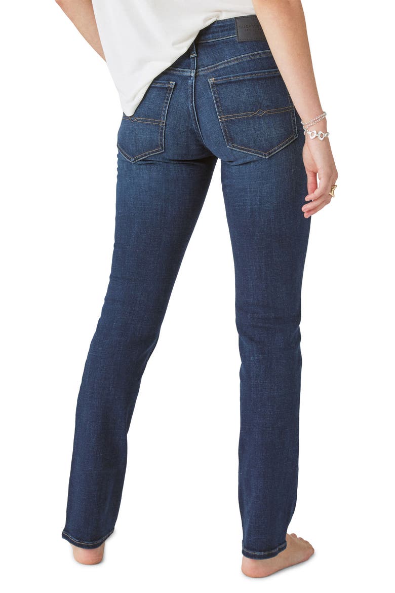 Sweet Mid Rise Straight Leg Jeans, Alternate, color, LB MARILEE
