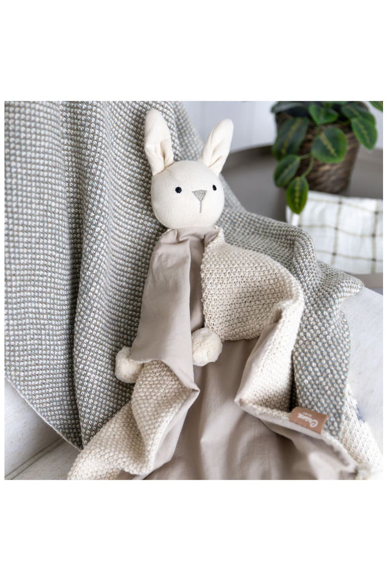 Organic Cotton Lovey Baby Blanket, Alternate, color, BEIGE