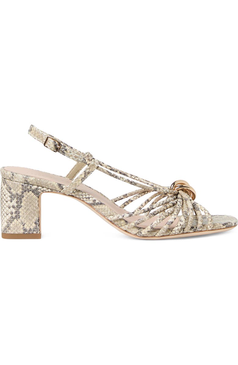 Loeffler Randall Minna Strappy Faux Leather Sandal, Alternate, color, Natural Snake