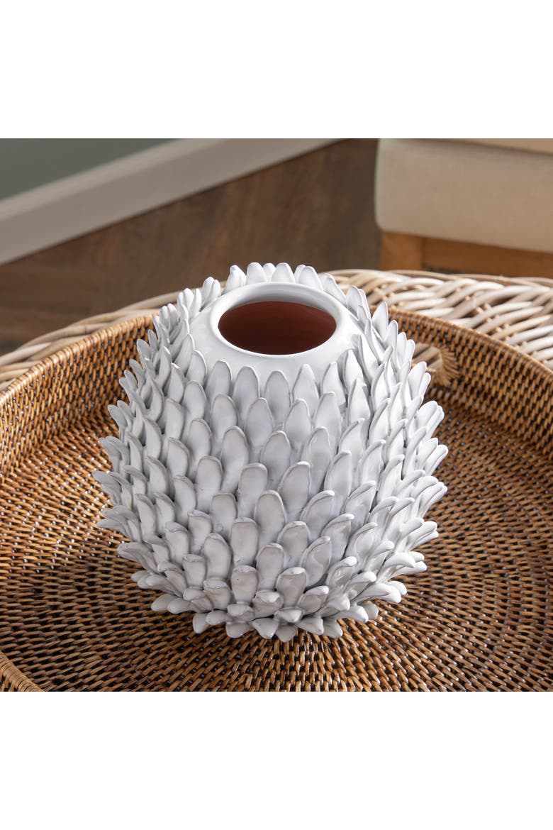 Serena Vase, Alternate, color, White