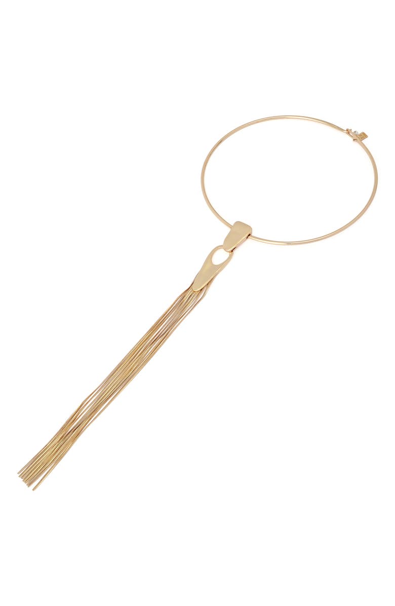 Robert Lee Morris Fringe Collar Necklace, Alternate, color, Gold