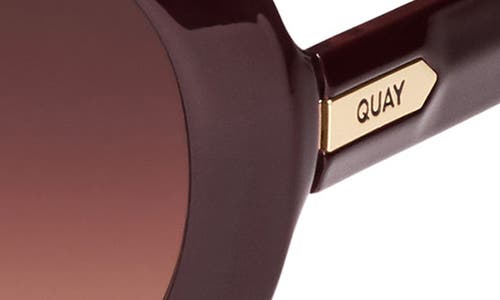 Quay Set List 134mm Aviator Sunglasses In Brown