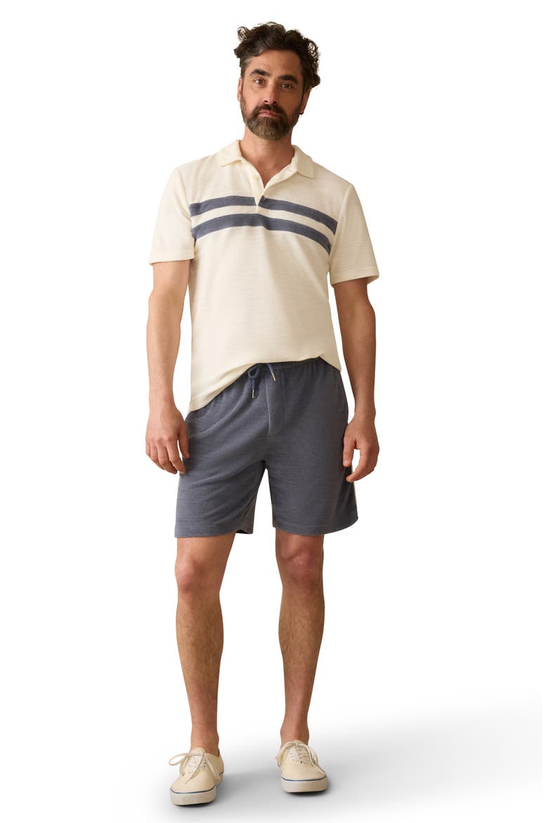 Cabana Terry Cloth Sweat Shorts, Alternate, color, EASTERN STORM