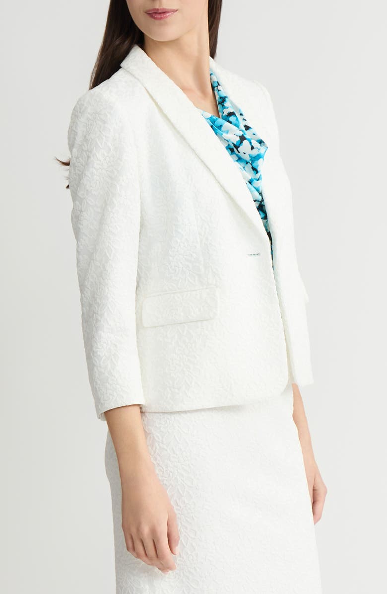 KASPER Shawl Collar Blazer, Alternate, color, Lily White