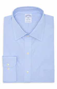 Micro Check Print Regular Fit Cotton Dress Shirt