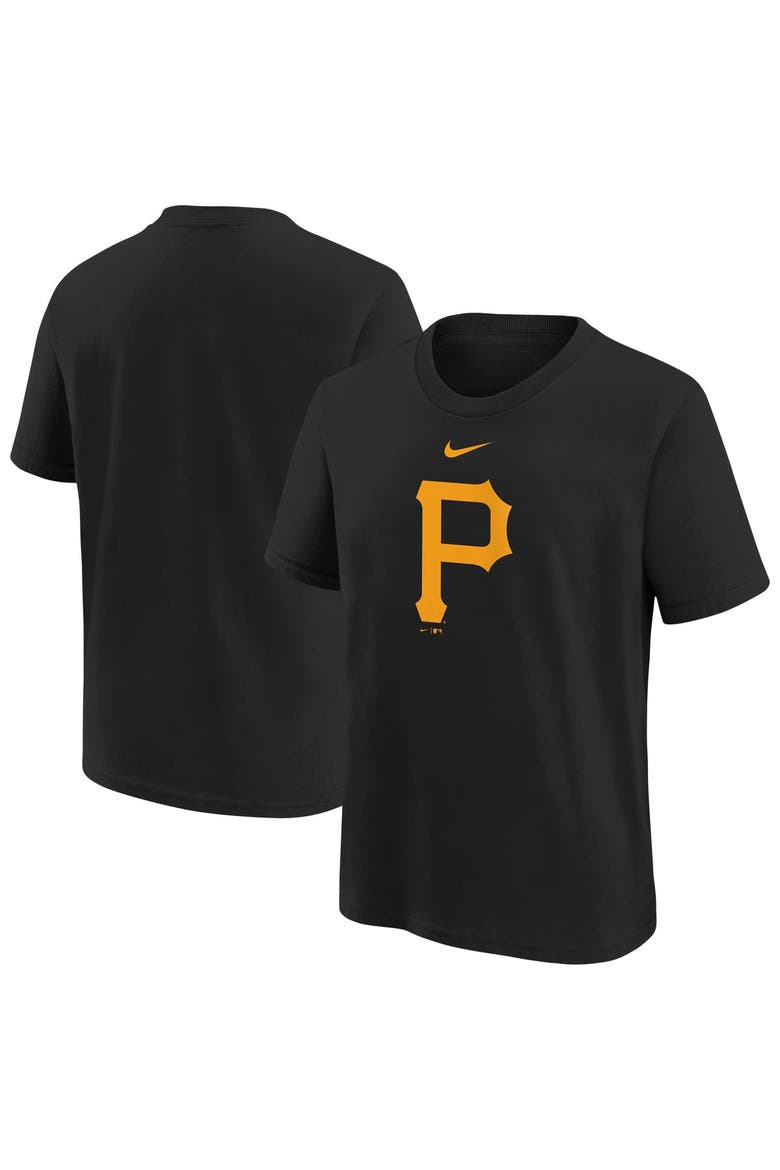 Youth Nike  Black Pittsburgh Pirates Large Logo T-Shirt, Main, color, Black