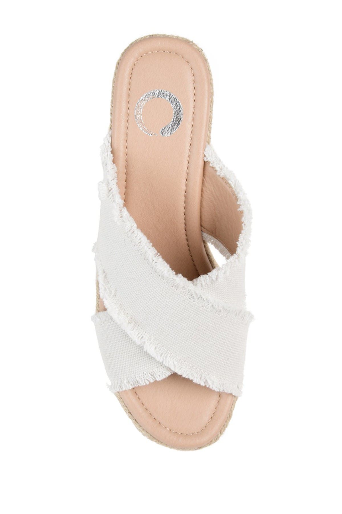 JOURNEE Shanni Slip-On Espadrille Wedge Sandal, Alternate, color, GREY