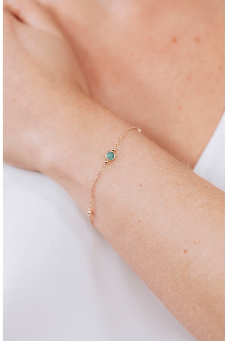 Evil Eye Turquoise & Pavé Diamond Bracelet, Alternate, color, GOLD