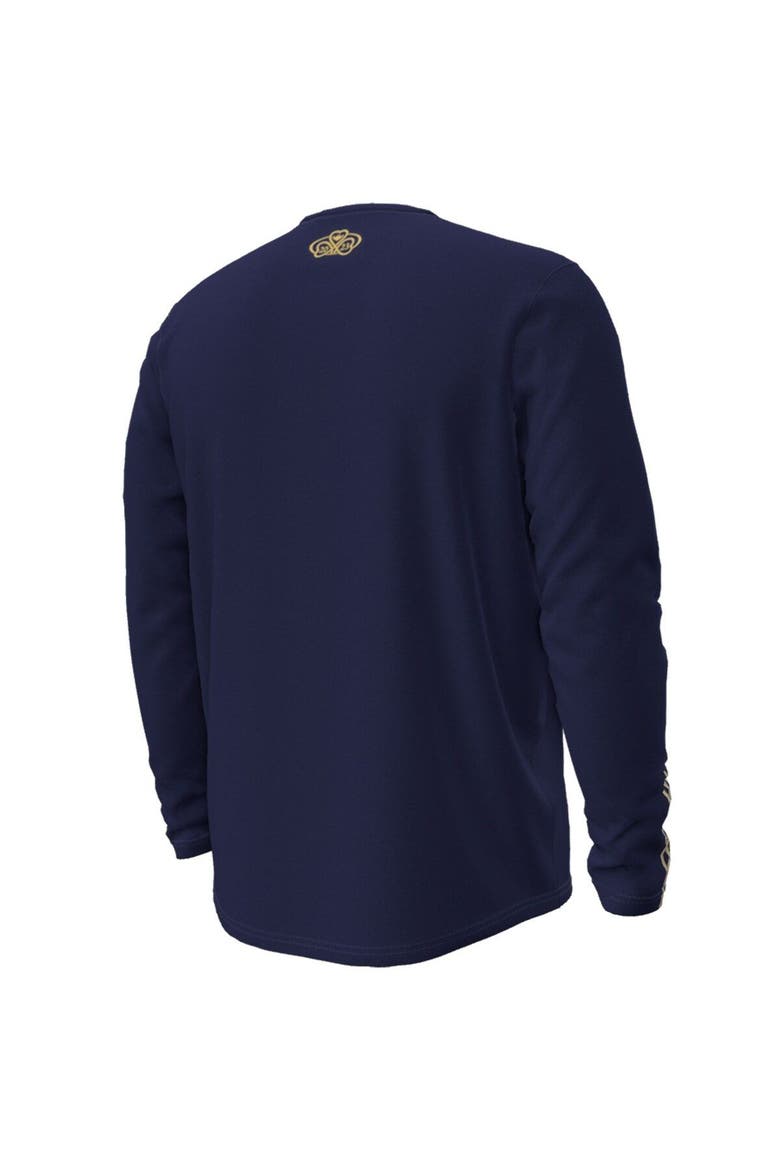 Men's Under Armour  Navy Navy Midshipmen 2023 Aer Lingus College Football Classic Performance Long Sleeve T-Shirt, Alternate, color, Navy
