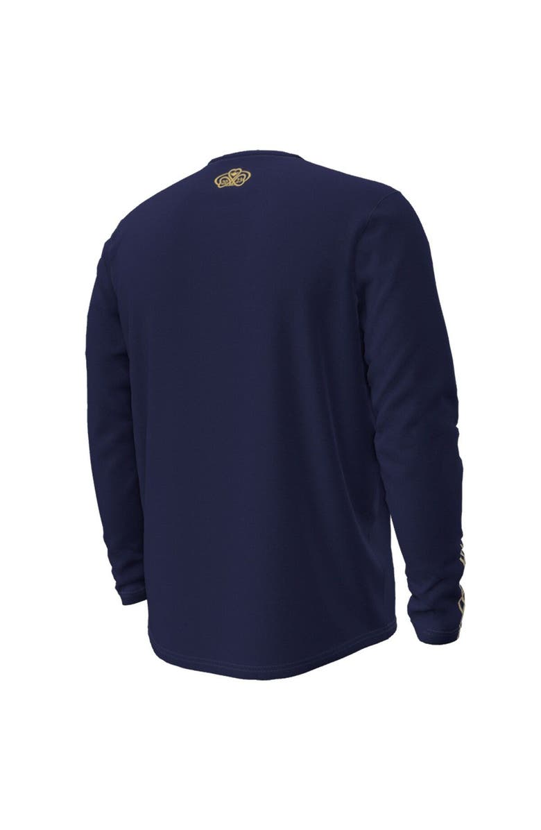 Under Armour Men's Under Armour  Navy Navy Midshipmen 2023 Aer Lingus College Football Classic Performance Long Sleeve T-Shirt, Alternate, color, 
