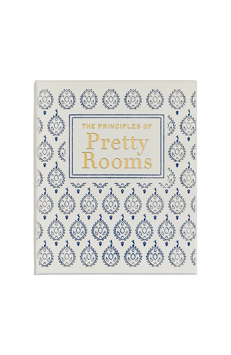 Graphic Image The Principles of Pretty Rooms Leather Coffee Table Book, Main, color, Ivory