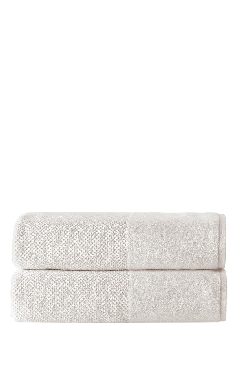 ENCHANTE HOME Incanto Turkish Cotton Bath Towel - Cream - Set of 2, Main, color, Cream