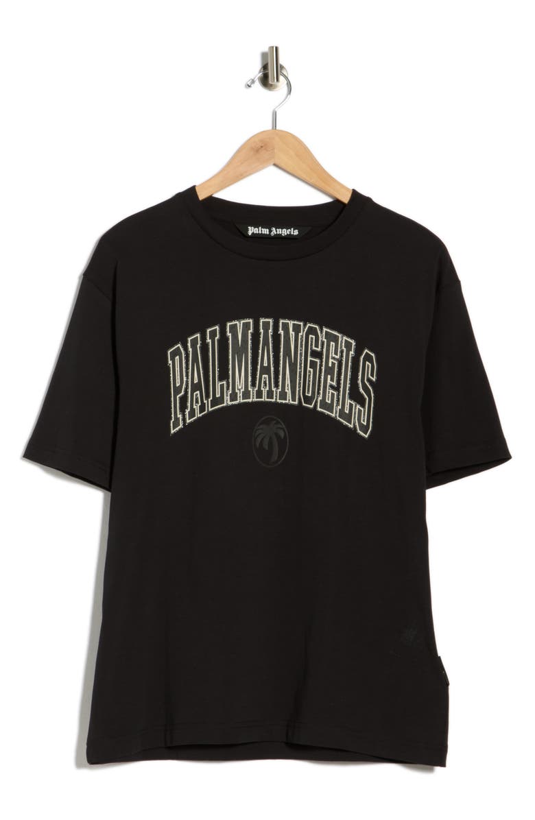 Palm Angels Arched Logo Graphic T-Shirt, Main, color, Black
