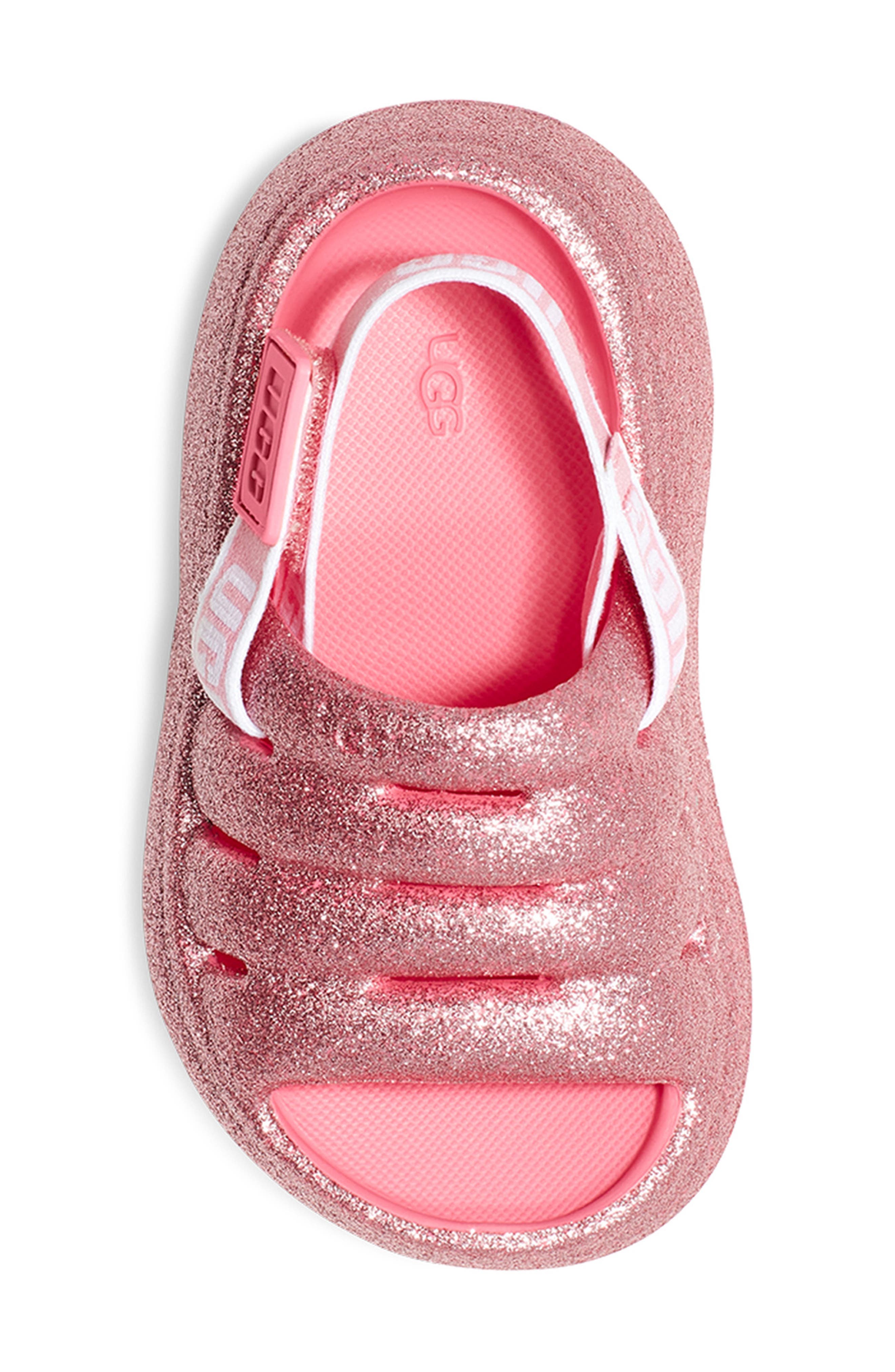 UGG<sup>®</sup> Kids' Sport Yeah Glitter Slingback Sandal, Alternate, color, 