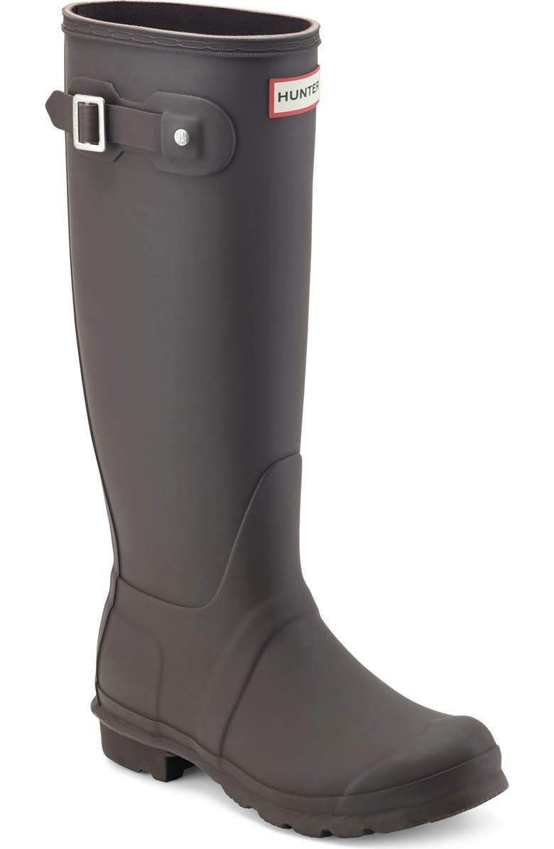 Hunter Original Tall Rain Boot, Main, color, Hot Fudge