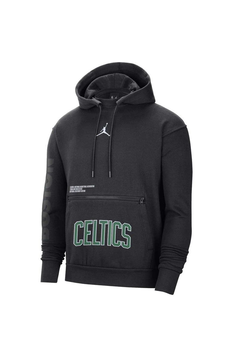 Jordan Brand Men's Jordan Brand Black Boston Celtics Courtside Statement Edition Pullover Hoodie, Alternate, color,