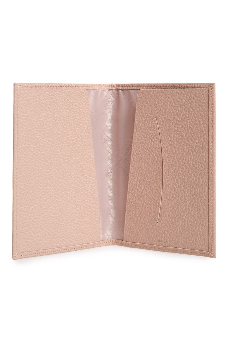 Leather Passport Case, Alternate, color, POWDER PINK