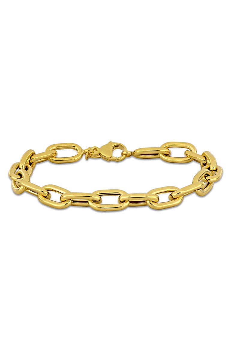 Oval Link Chain Bracelet 10k Yellow Gold, Main, color, Yellow Gold