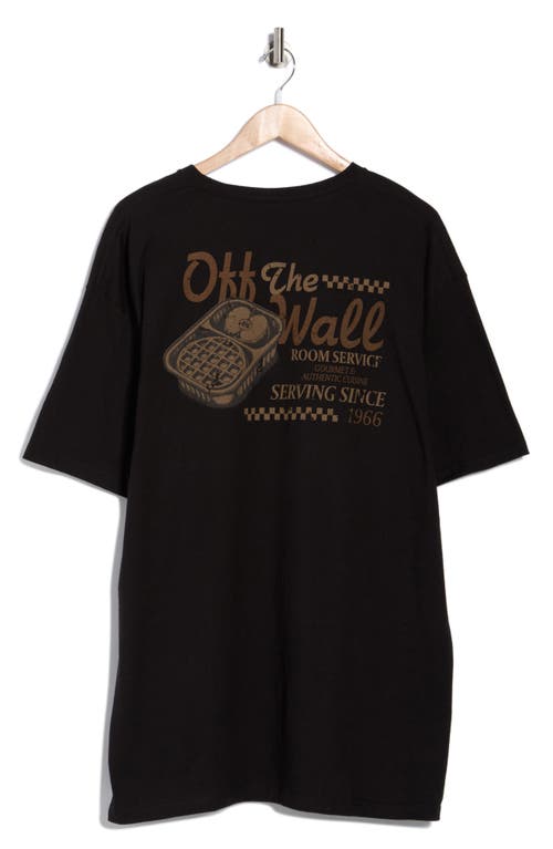 Vans Waffle Room Service Graphic T-shirt In Black