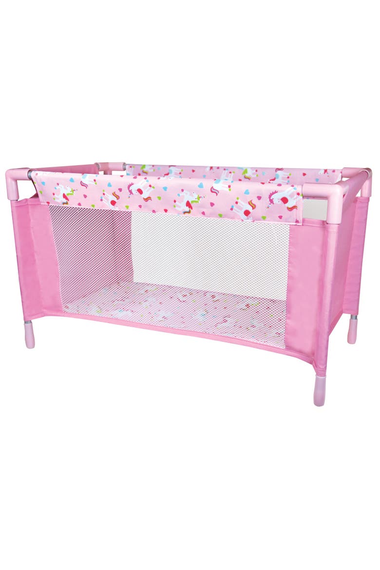 Doll Nursery 24 Piece Play Set, Pink Unicorn, Fits Up To 11 Inches, Alternate, color, Multicolored