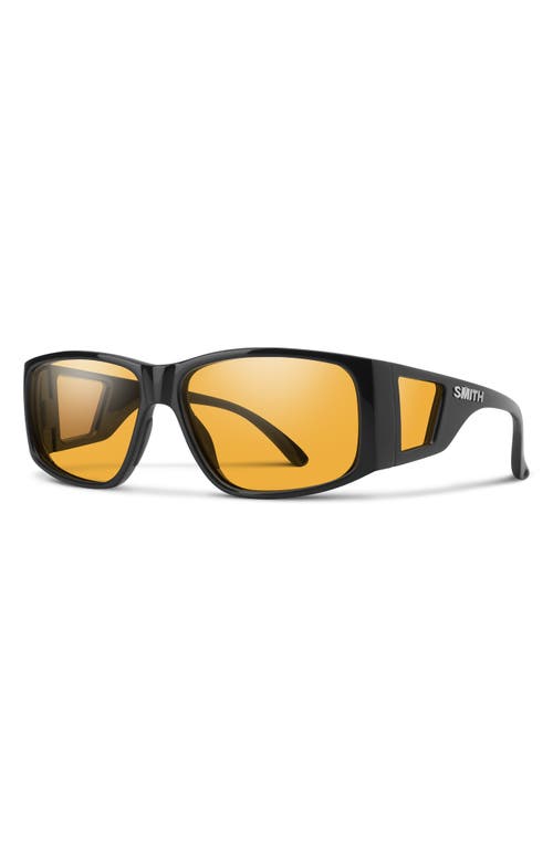 Smith Monroe Peak 62mm Oversize Chromapop™ Polarized Sunglasses In Yellow
