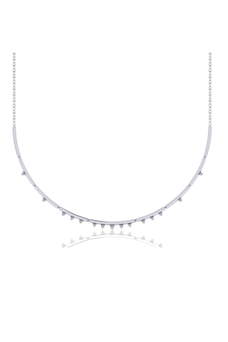 Uptown/Downtown Choker Necklace, Main, color, Silver