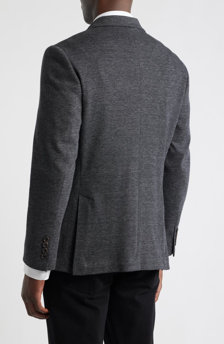 Bonobos Jetsetter Trim Fit Stretch Wool Sport Coat, Alternate, color, Charcoal With Flaps