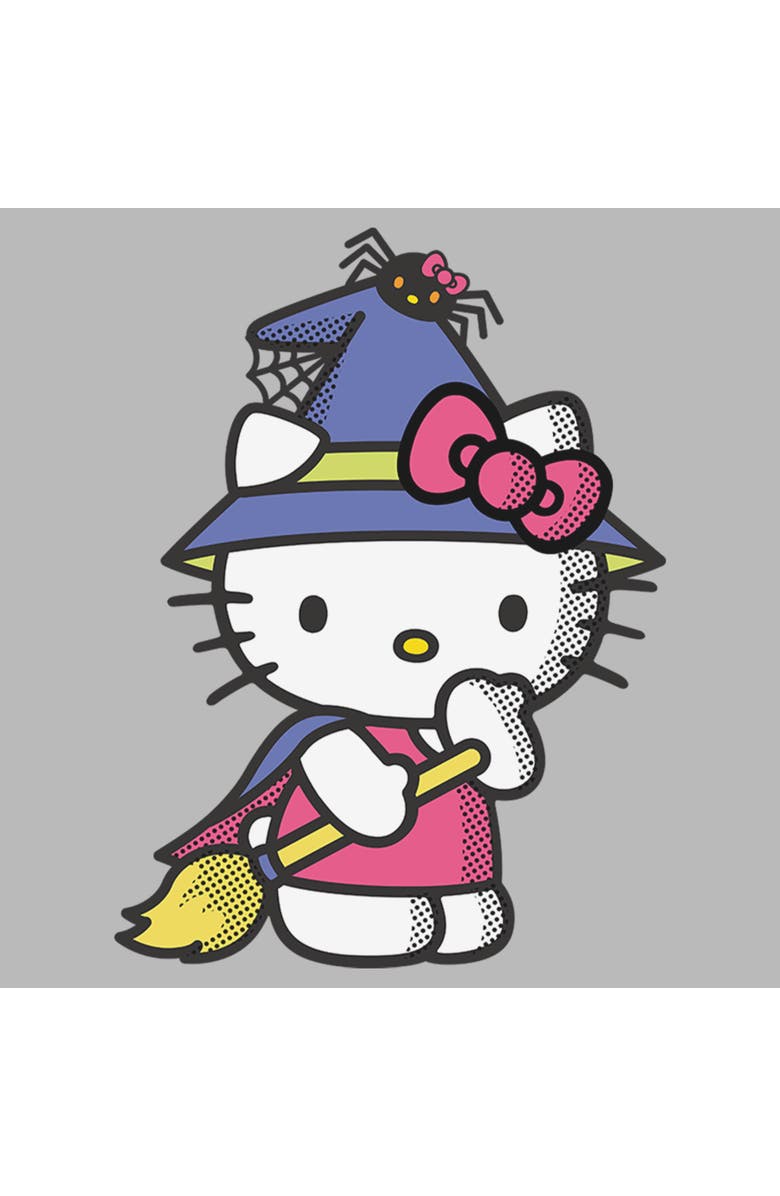 Hello Kitty Men's Hello Kitty Halloween Party Costume  Graphic T-Shirt, Alternate, color, Ice Grey