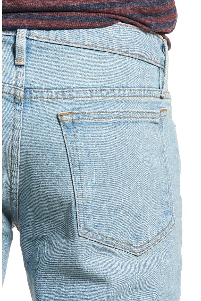 L'Homme Cutoff Denim Shorts, Alternate, color, CROSBY