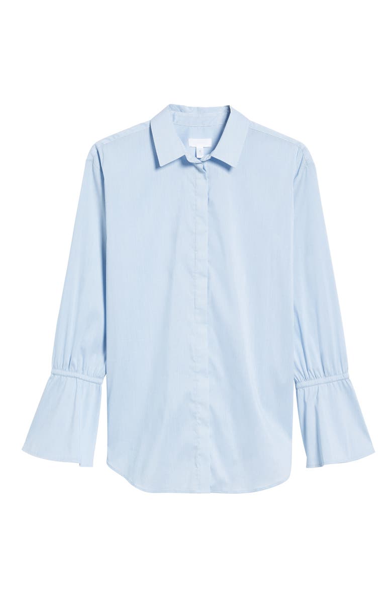 Treasure & Bond x Something Navy Ruffle Cuff Tunic, Alternate, color, 