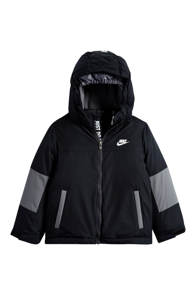 Kids' 3-in-1 System Hooded Jacket, Main, color, BLACK