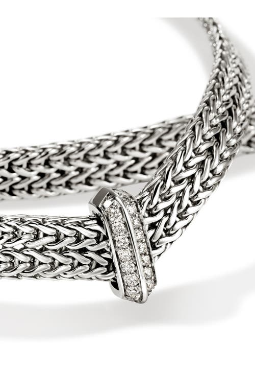 John Hardy Icon Link Pavé Diamond Necklace In Metallic
