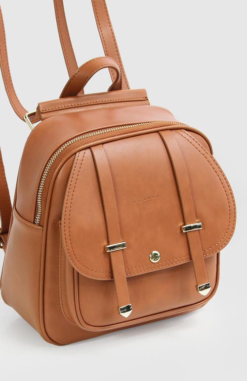 Belle & Bloom Camila Leather Backpack In Brown