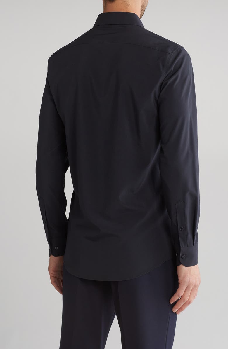 Perry Ellis Performance Tech Solid Shirt, Alternate, color, Black