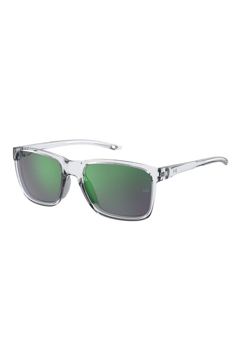 Kids' 56mm Square Sunglasses, Alternate, color, CRYSTAL