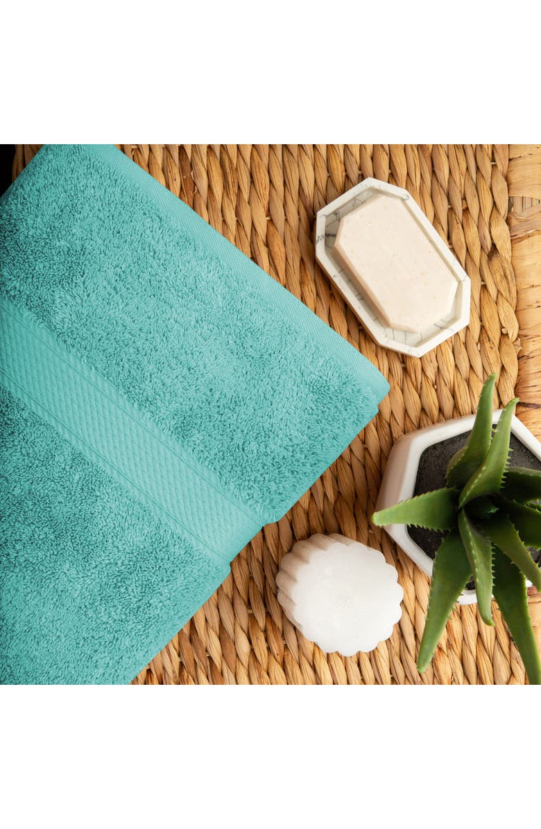 Superior Egyptian Cotton 10-Piece Towel Set, Alternate, color, Turquoise