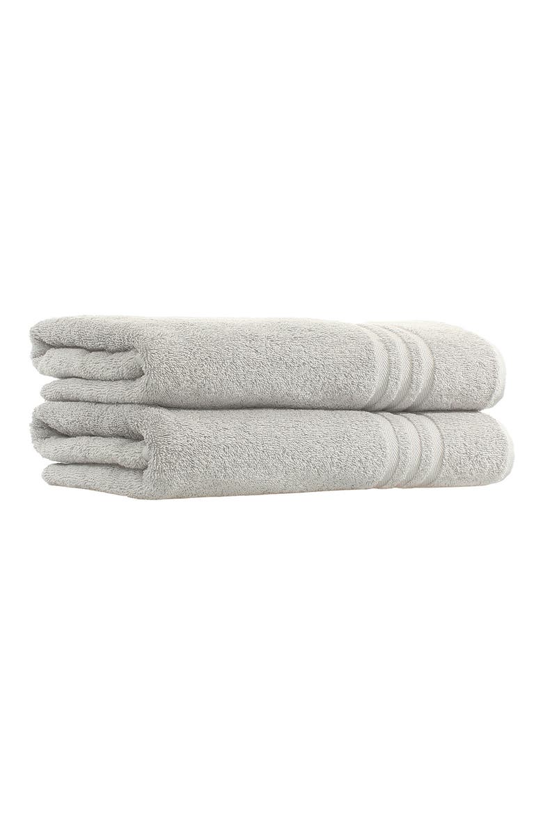 Denzi Turkish Cotton Bath Towel - Set of 2, Main, color, GREY