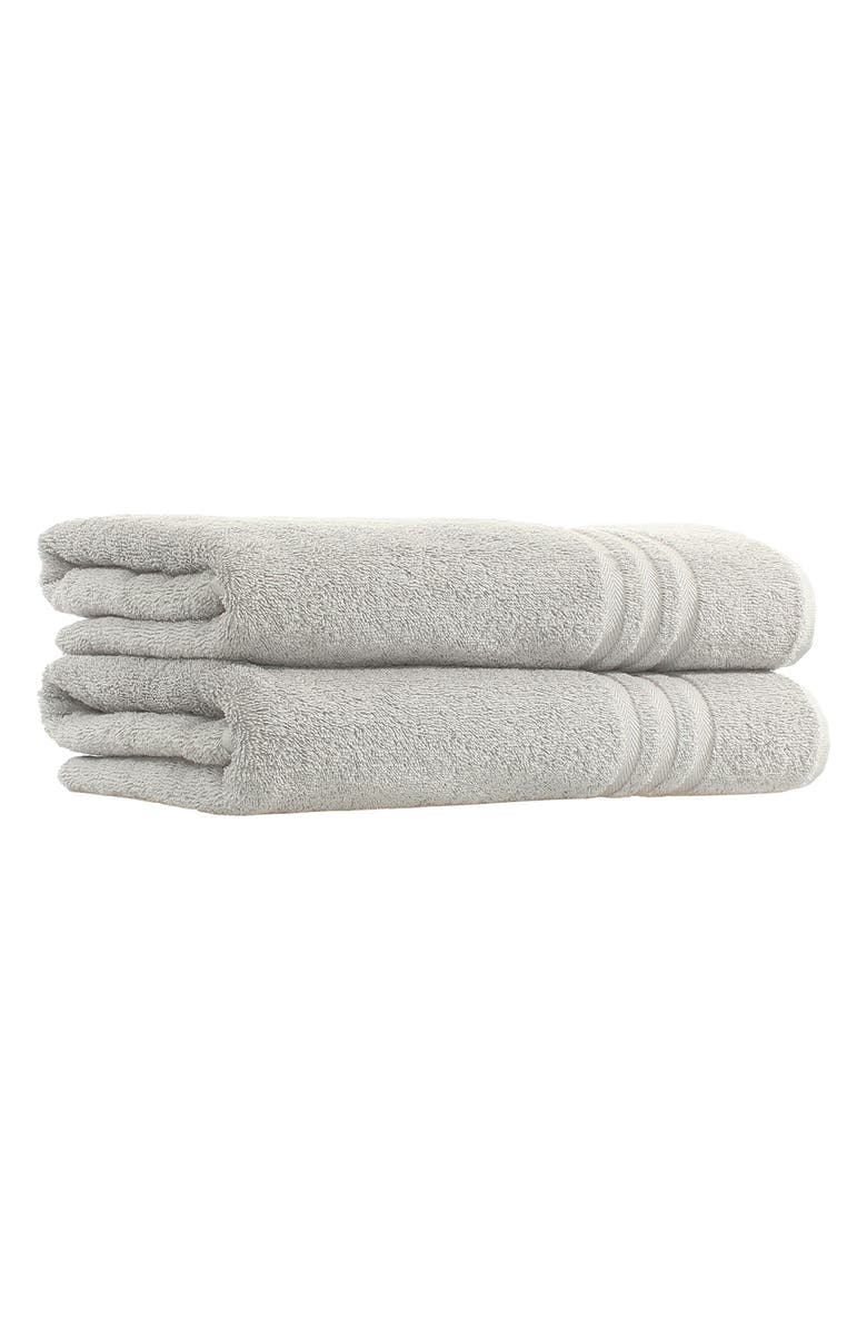 Linum Home Textiles Denzi Turkish Cotton Bath Towel - Set of 2, Main, color, Grey