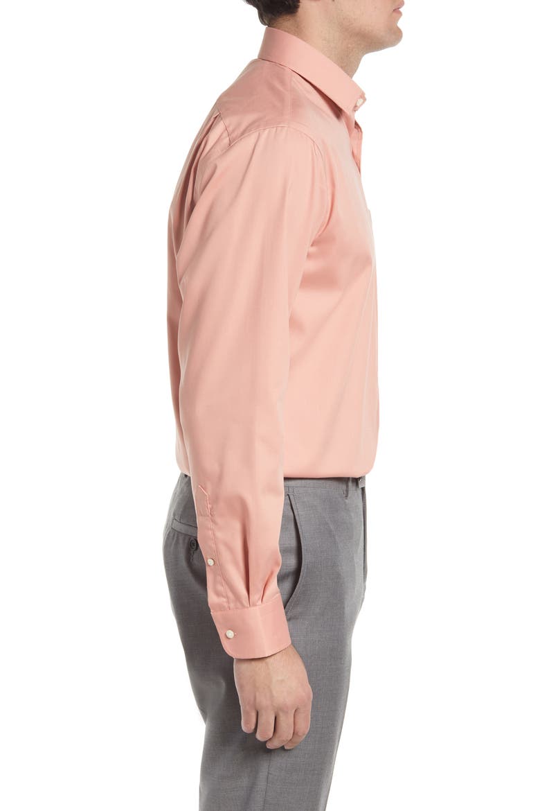 Traditional Fit Non-Iron Dress Shirt, Alternate, color, PINK GLASS