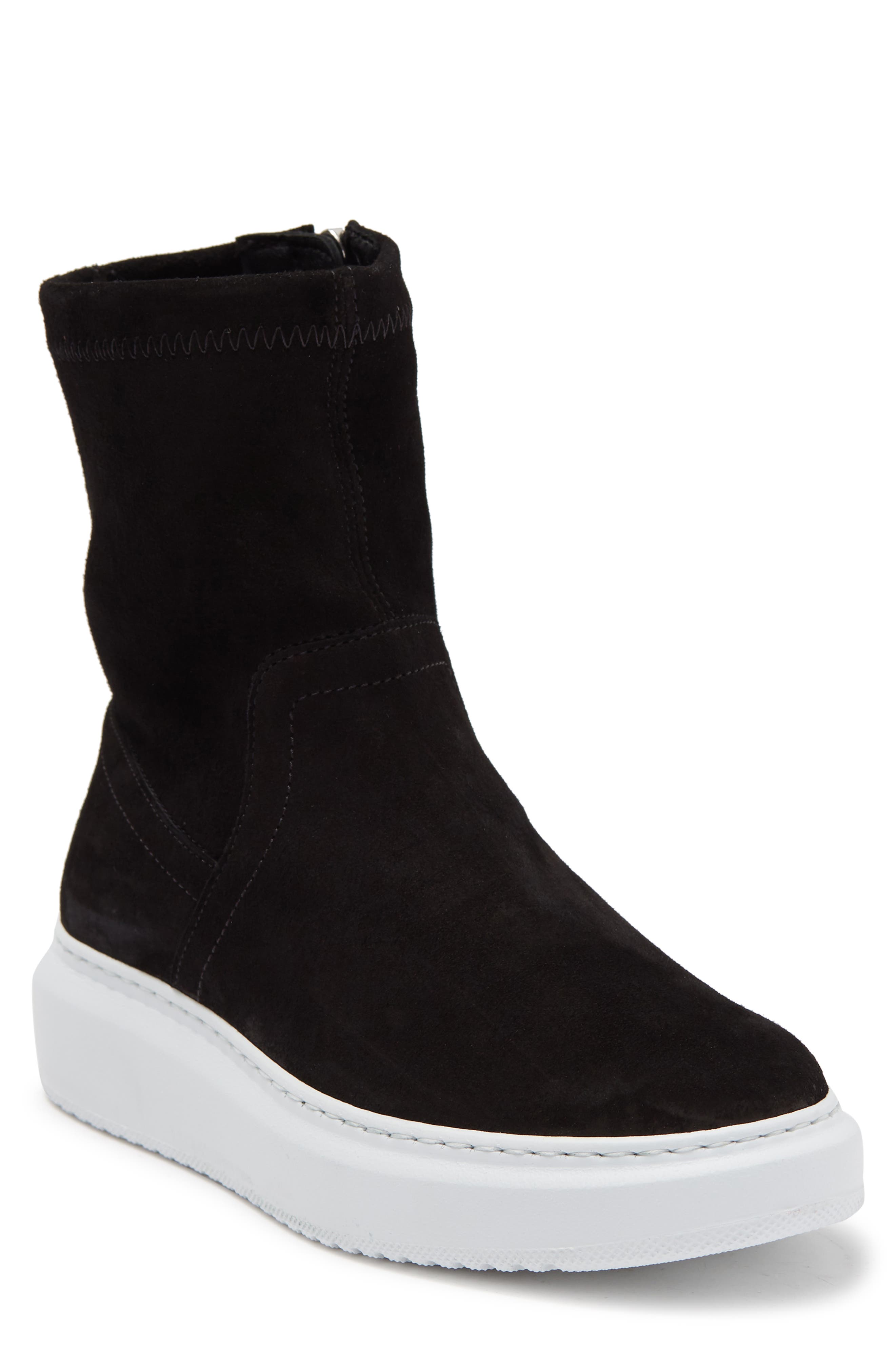 Aquatalia Laina Leather Sneaker Boot, Main, color, 
