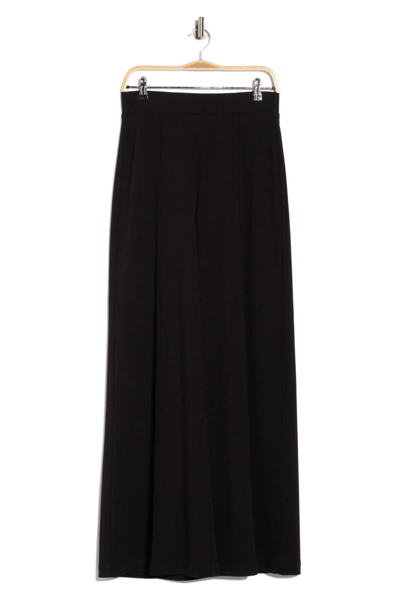 Tempest Wide Leg Knit Pants, Alternate, color, BLACK