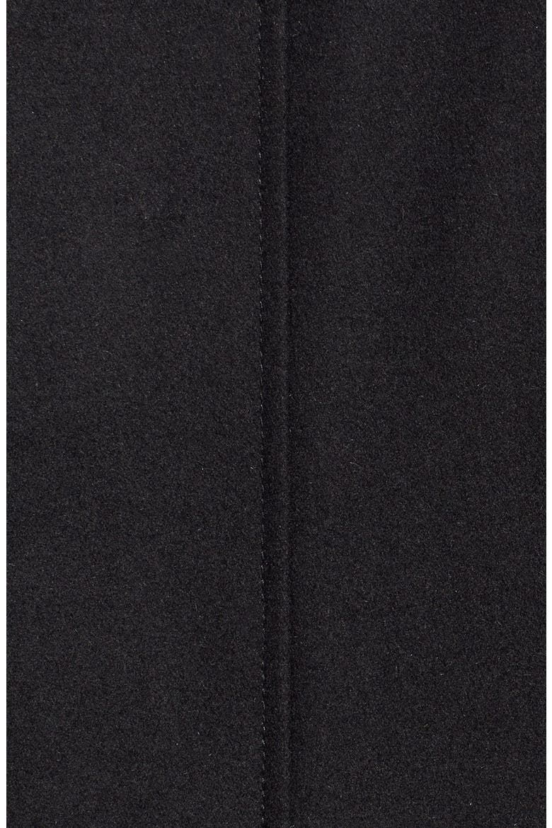Single Breasted Hooded Coat, Alternate, color, BLACK